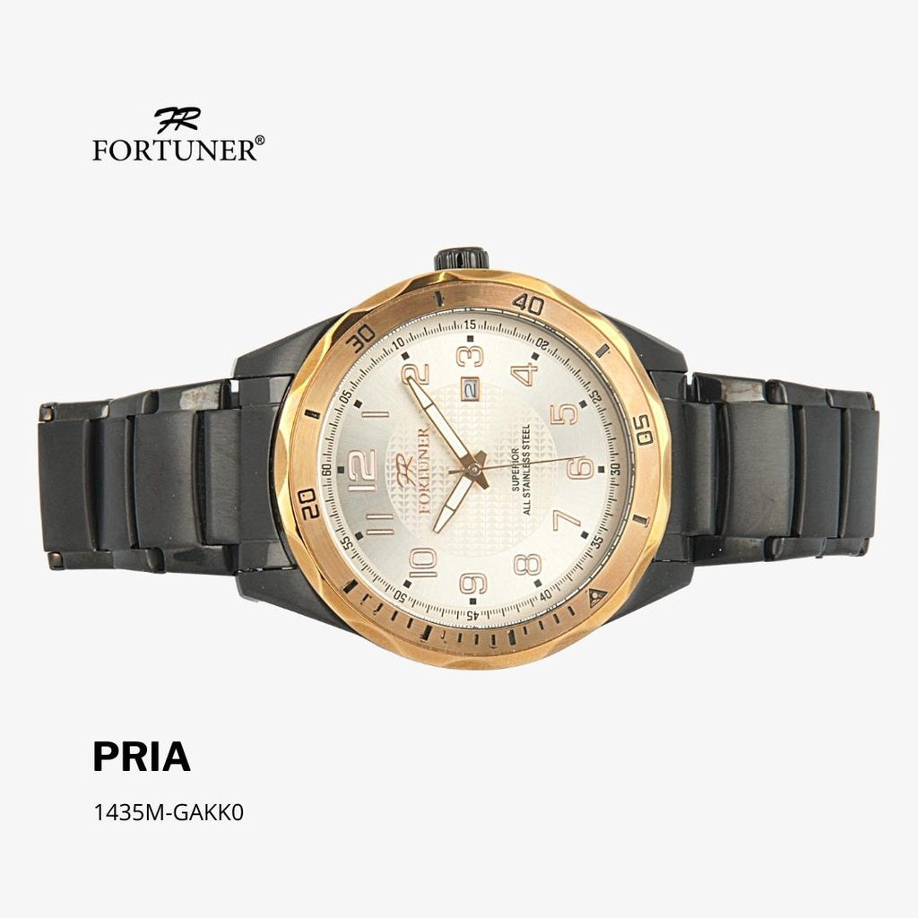 Fortuner Jam Tangan Pria Analog Water Resist Superior All Stainless Halten