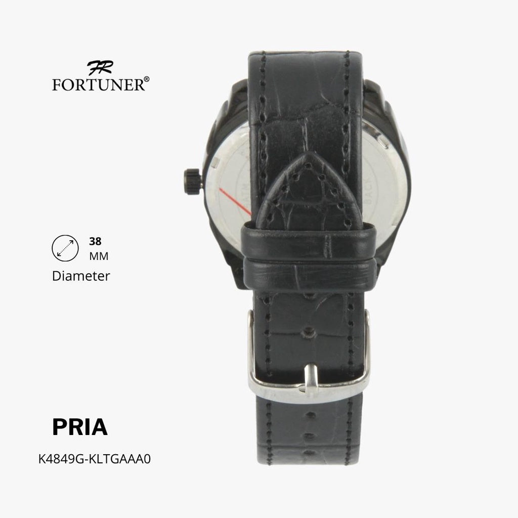 Fortuner Jam Tangan Pria Analog Water Resist Kulit Hamelin