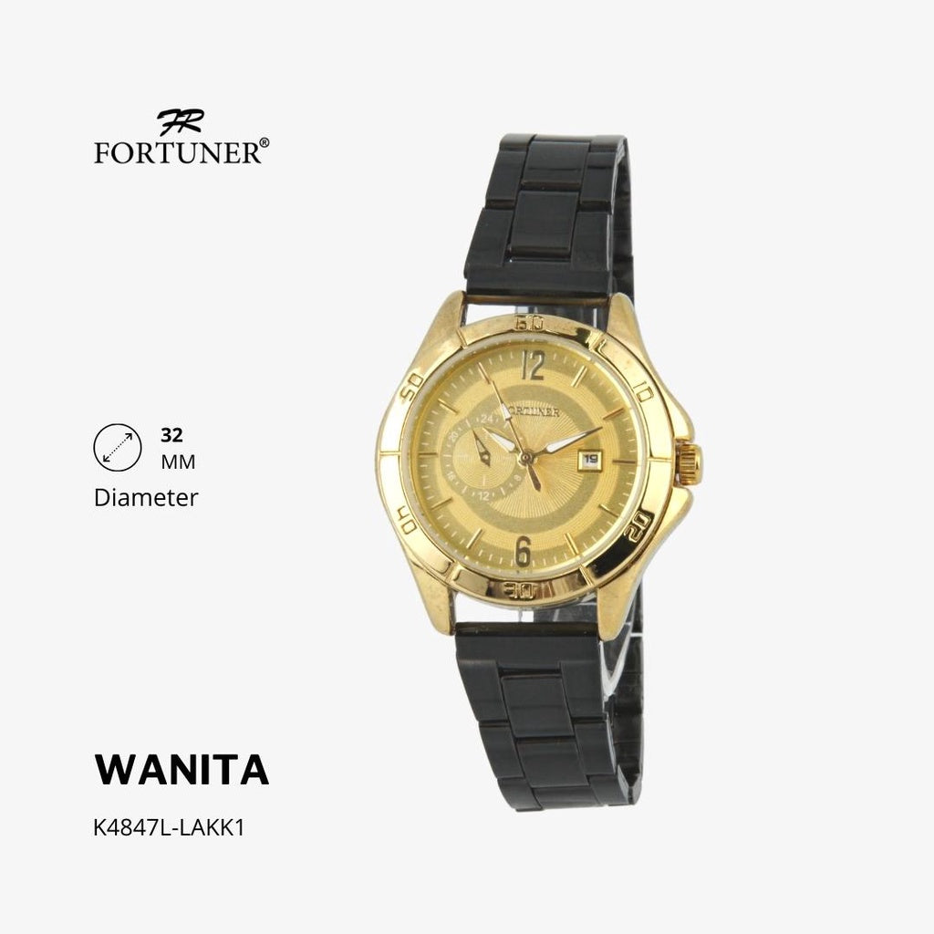Fortuner Jam Tangan Fashion Analog Wanita Water Resistant Rantai Yonah
