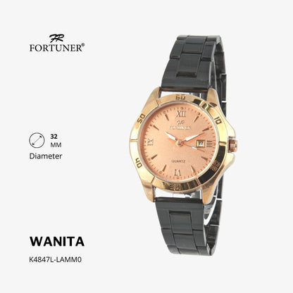 Fortuner Jam Tangan Analog Fashion Wanita Water Resistant Rantai Yamila