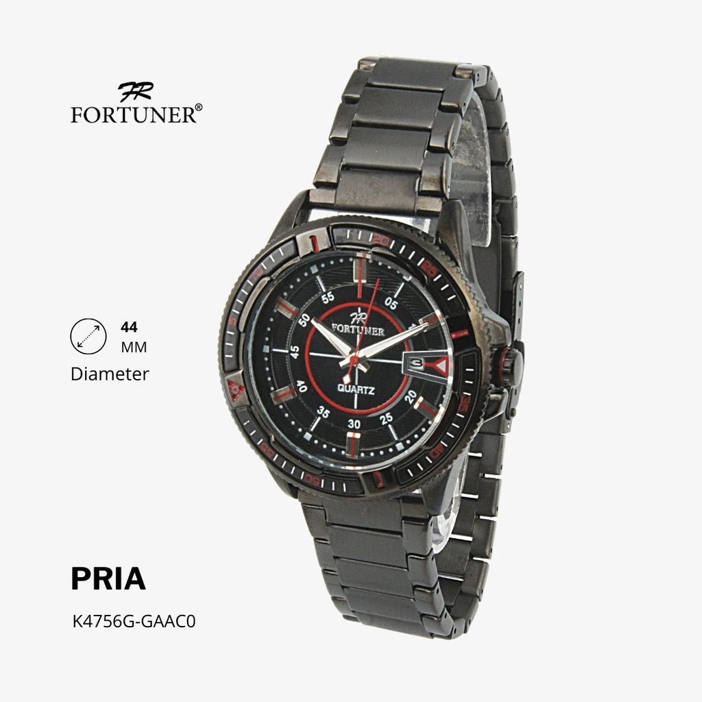 Fortuner Jam Tangan Analog Pria Water Resistant Rantai Hobert