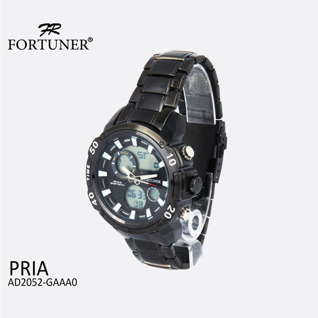 Fortuner Jam Tangan Sport Digital Analog Pria Water Resistant Delgadino