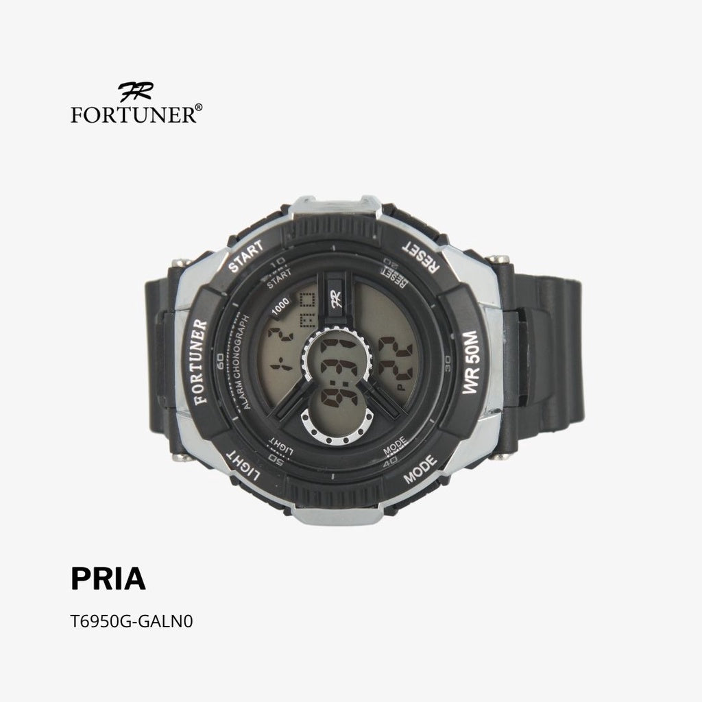 Fortuner Jam Tangan Pria Digital Water Resist Rubber Osbert