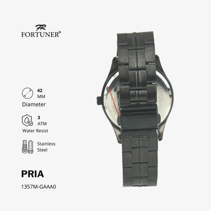 Fortuner Jam Tangan Pria Analog Water Resist Superior All Stainless Tyquonne