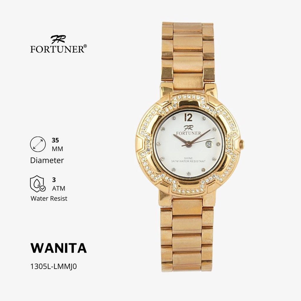 Fortuner Jam Tangan Analog Wanita Water Resistant Yokheved