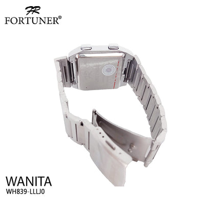 Fortuner Jam Tangan Wanita Dual Time Sport Water Resist Rantai Nesta