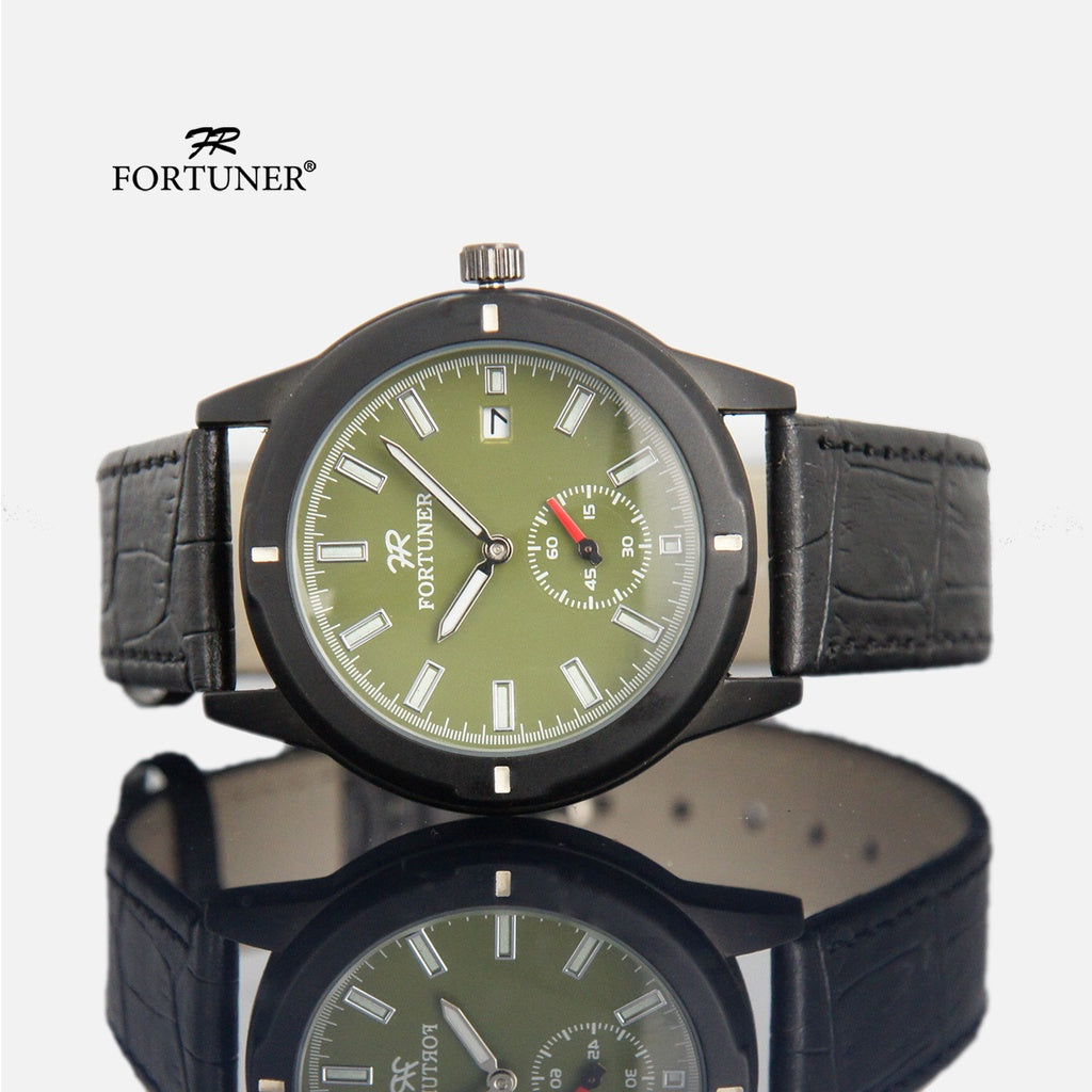 Fortuner Jam Tangan Analog Pria Water Resistant Kanvas Harlyn