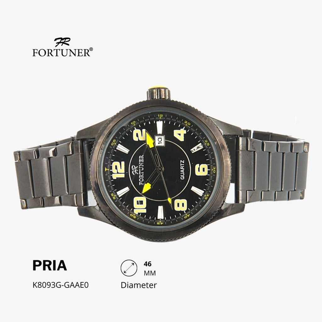 Fortuner Jam Tangan Analog Pria Water Resistant Rantai Haidar