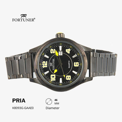 Fortuner Jam Tangan Analog Pria Water Resistant Rantai Haidar