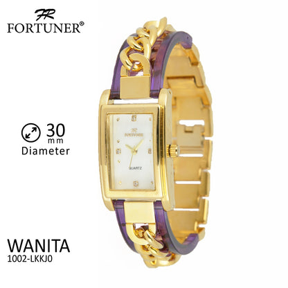 Fortuner Jam Tangan Analog Wanita Rosegold Water Resist Britty