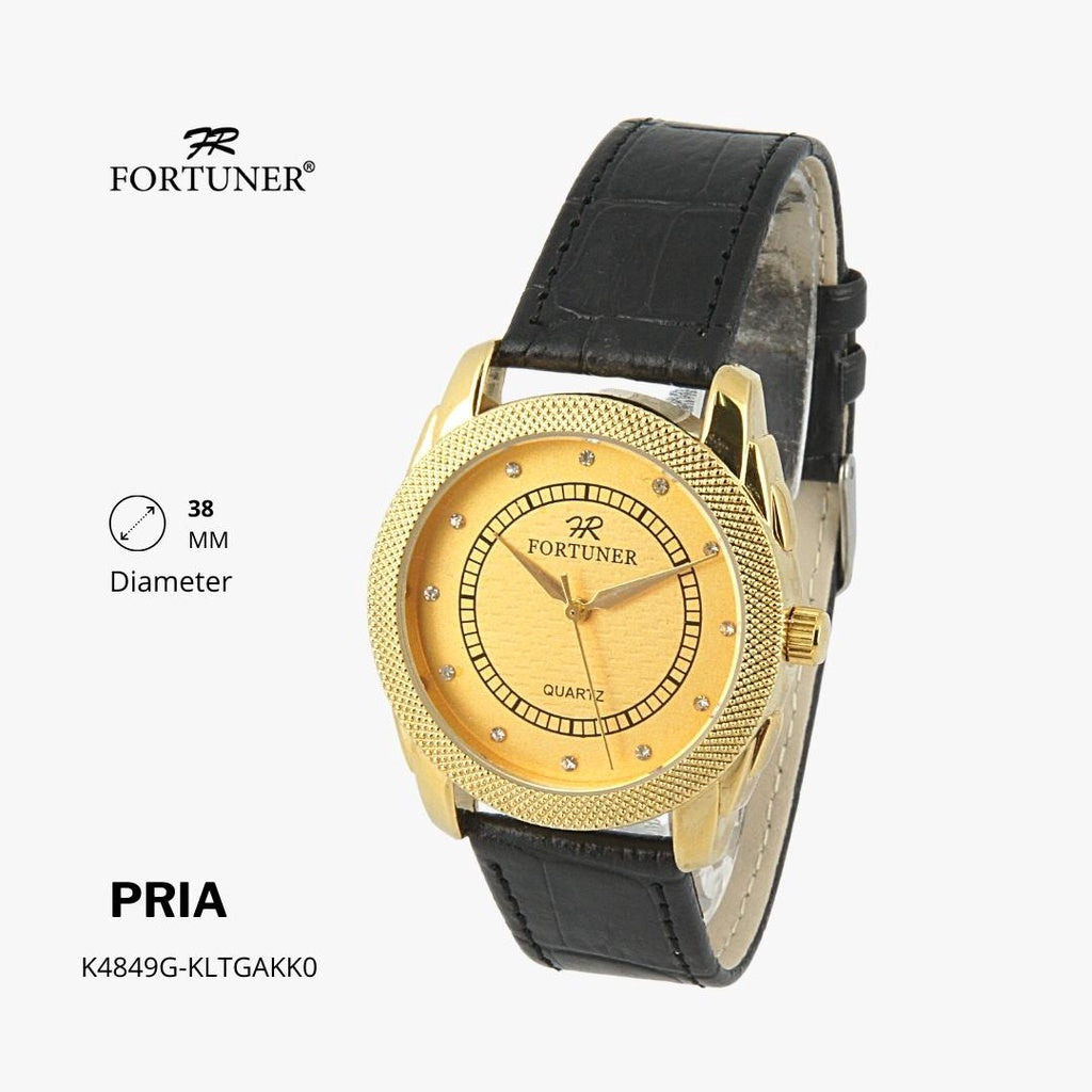 Fortuner Jam Tangan Pria Analog Water Resist Kulit Hamelin