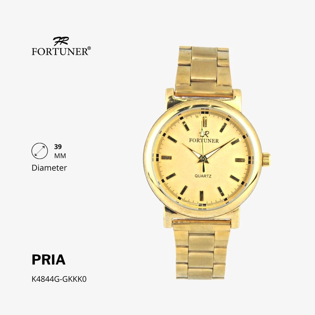 Fortuner Jam Tangan Analog Pria Water Resistant Rantai Halwerd