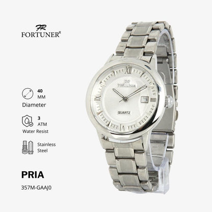 Fortuner Jam Tangan Pria Analog Water Resist Superior All Stainless Tyoma