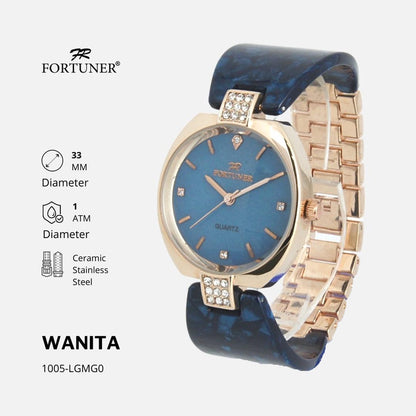 Fortuner Jam Tangan Analog Wanita Water Resistant Paulina