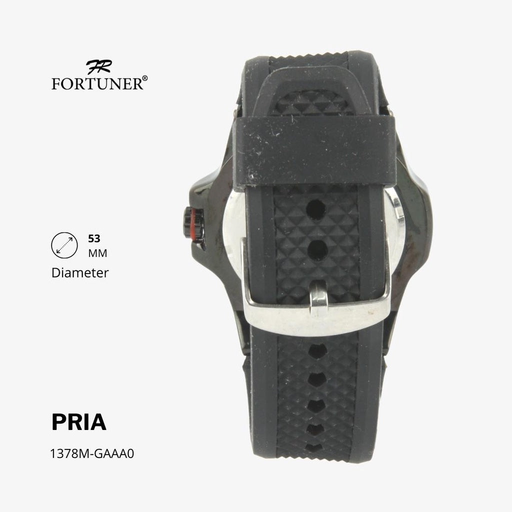 Fortuner Jam Tangan Pria Analog Water Resist Rubber Arthel