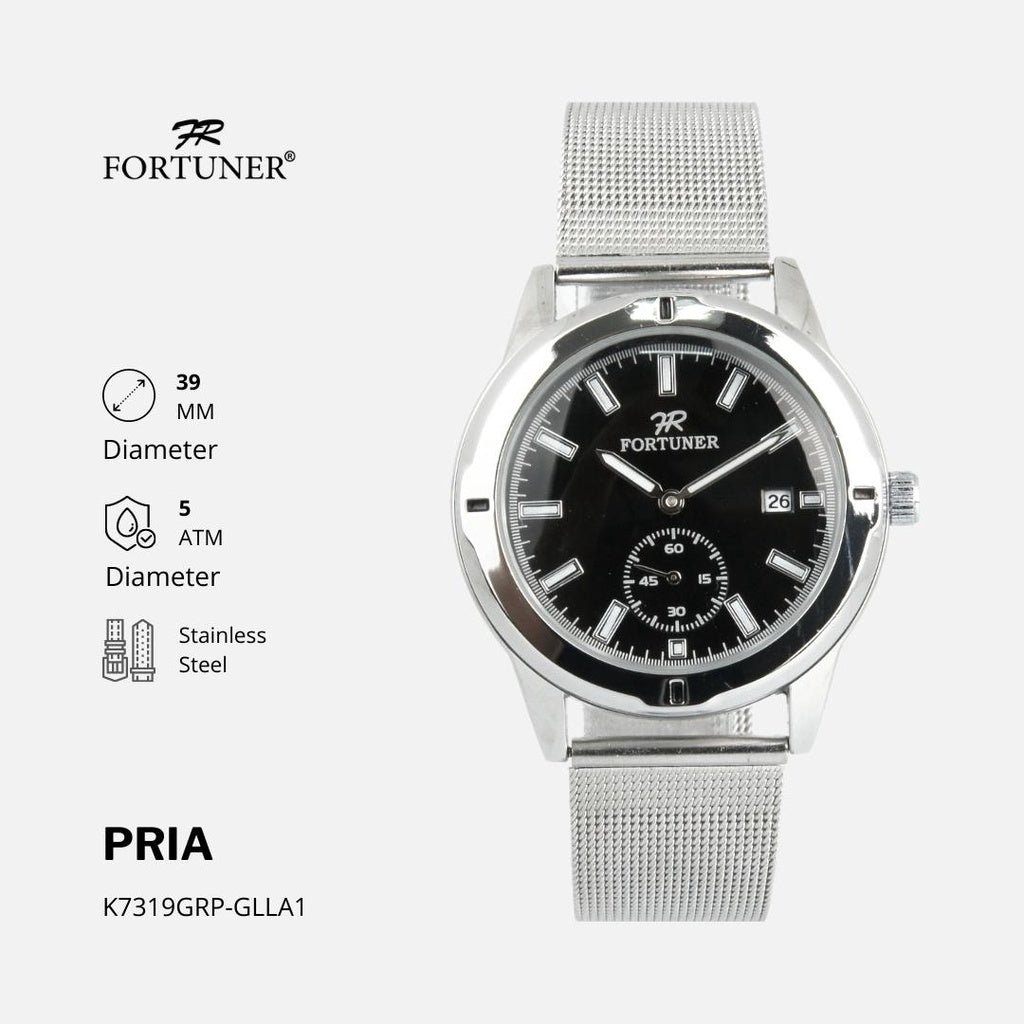 Fortuner Jam Tangan Rantai Pria Korea Original Milanese Antshel