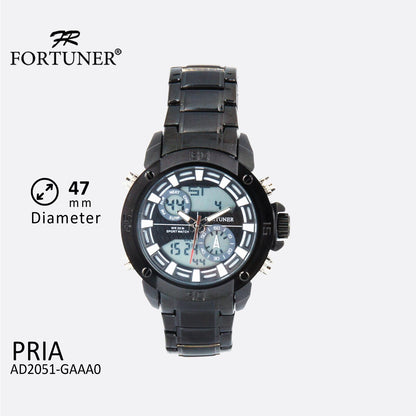 Fortuner Jam Tangan Sport Digital Analog Pria Water Resistant Dellwin