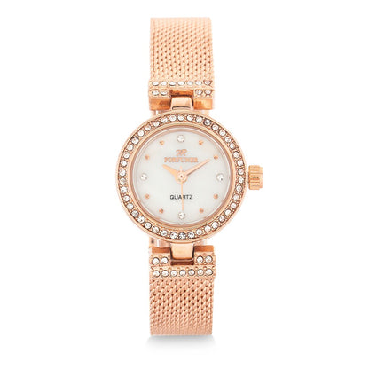 Fortuner Jam Tangan Analog Wanita Rosegold Water Resist Barbie