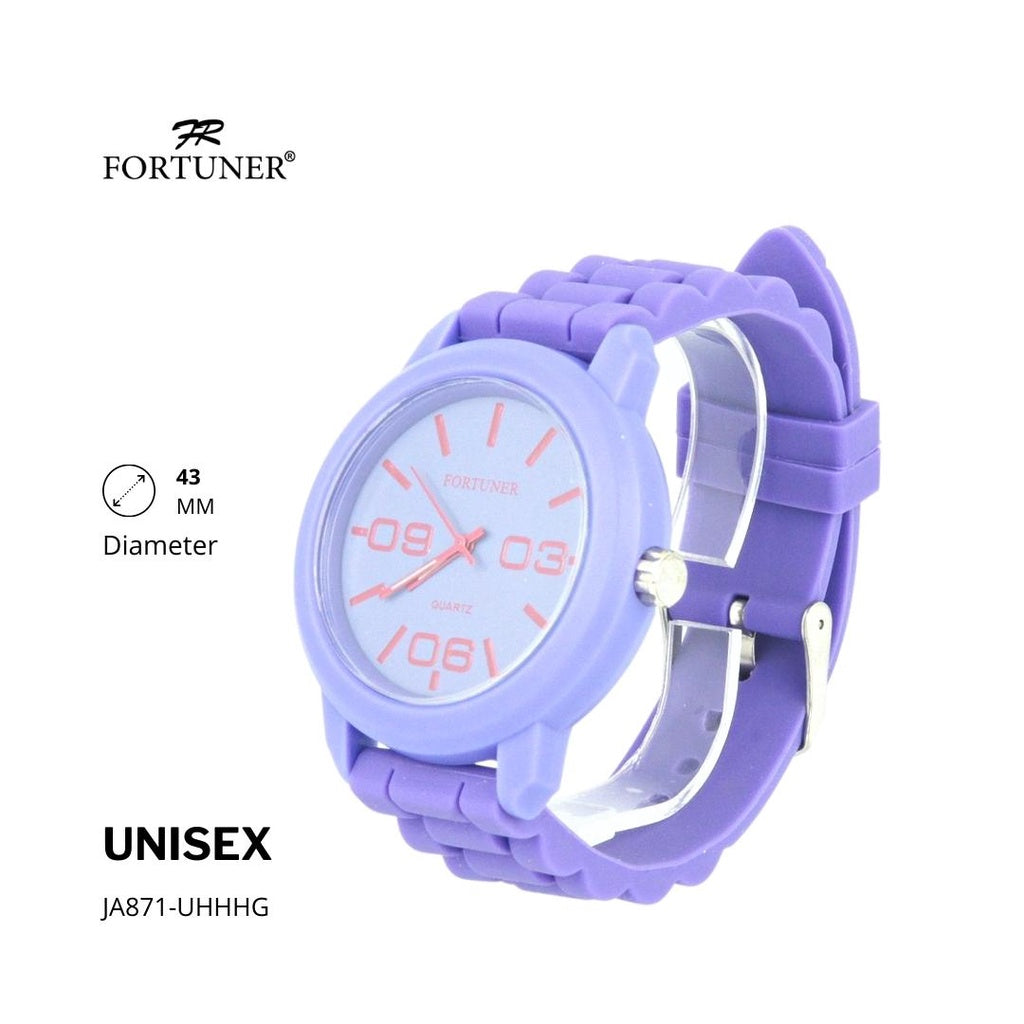 Fortuner Jam Tangan Fashion Analog Pria Wanita Unisex Rubber Original Cassady