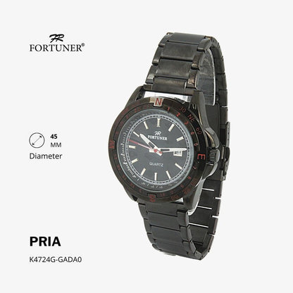 Fortuner Jam Tangan Analog Pria Water Resistant Rantai Hamid