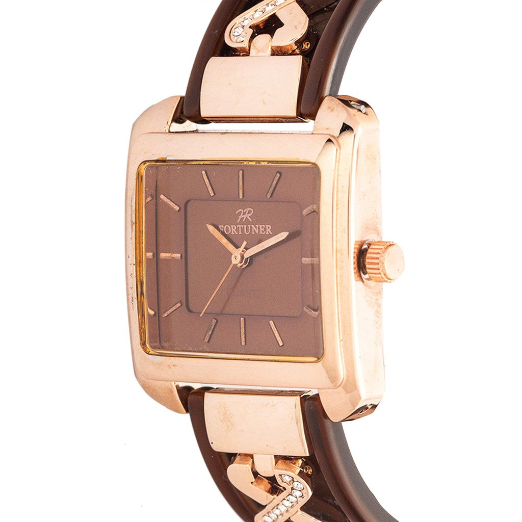 Fortuner Jam Tangan Analog Wanita Rosegold Water Resist Brea