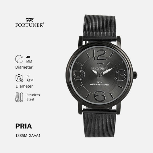 Fortuner Jam Tangan Pria Analog Water Resist Milanese Minoru