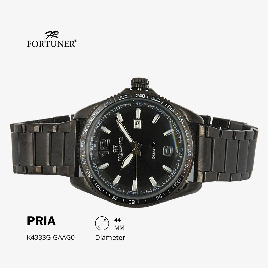 Fortuner Jam Tangan Analog Pria Water Resistant Rantai Hurley