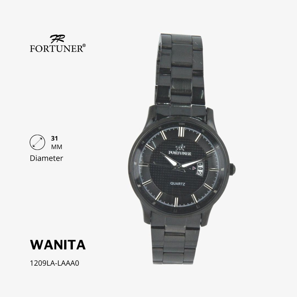 Fortuner Jam Tangan Wanita Analog Water Resist Rantai Stainless Alberta