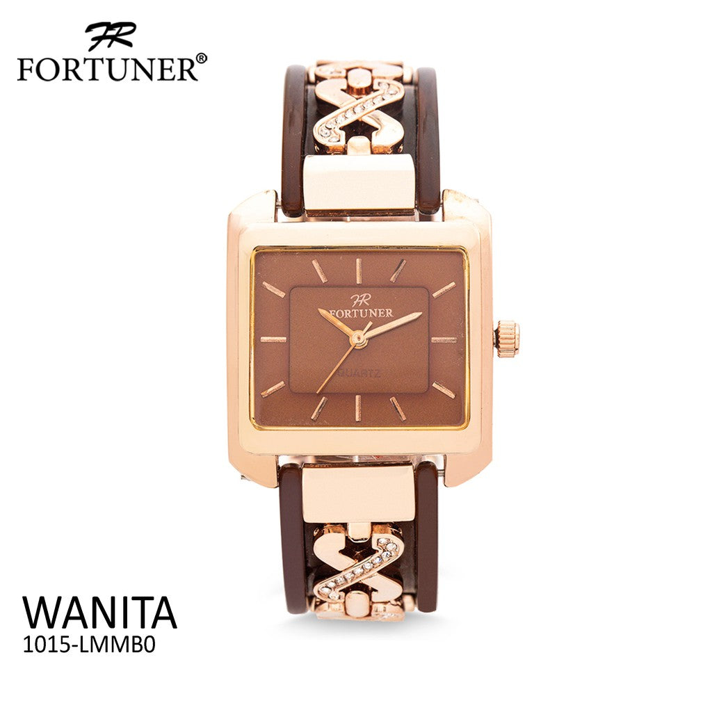 Fortuner Jam Tangan Analog Wanita Rosegold Water Resist Brea