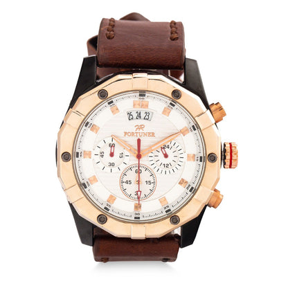 Fortuner Jam Tangan Analog Pria Chrono Water Resistant Ankur