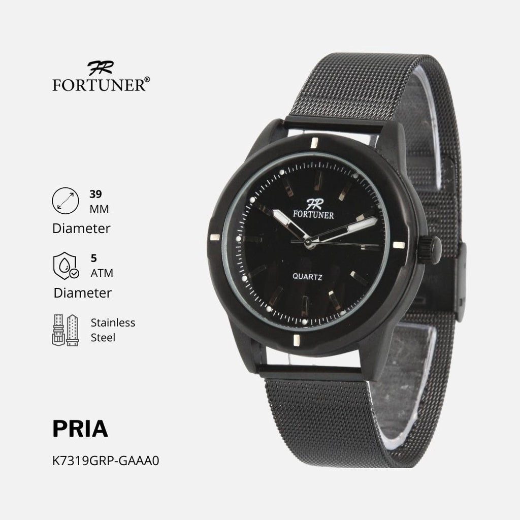 Fortuner Jam Tangan Rantai Pria Korea Original Milanese Radoslav