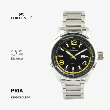 Fortuner Jam Tangan Analog Pria Water Resistant Rantai Hartleigh