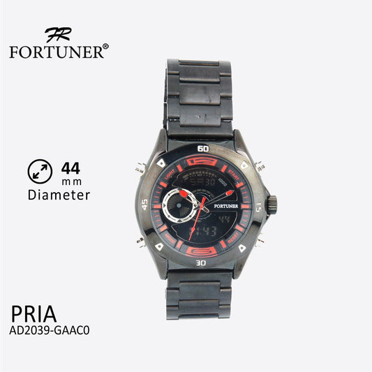 Fortuner Jam Tangan Digital Analog Pria Water Resistant Finley