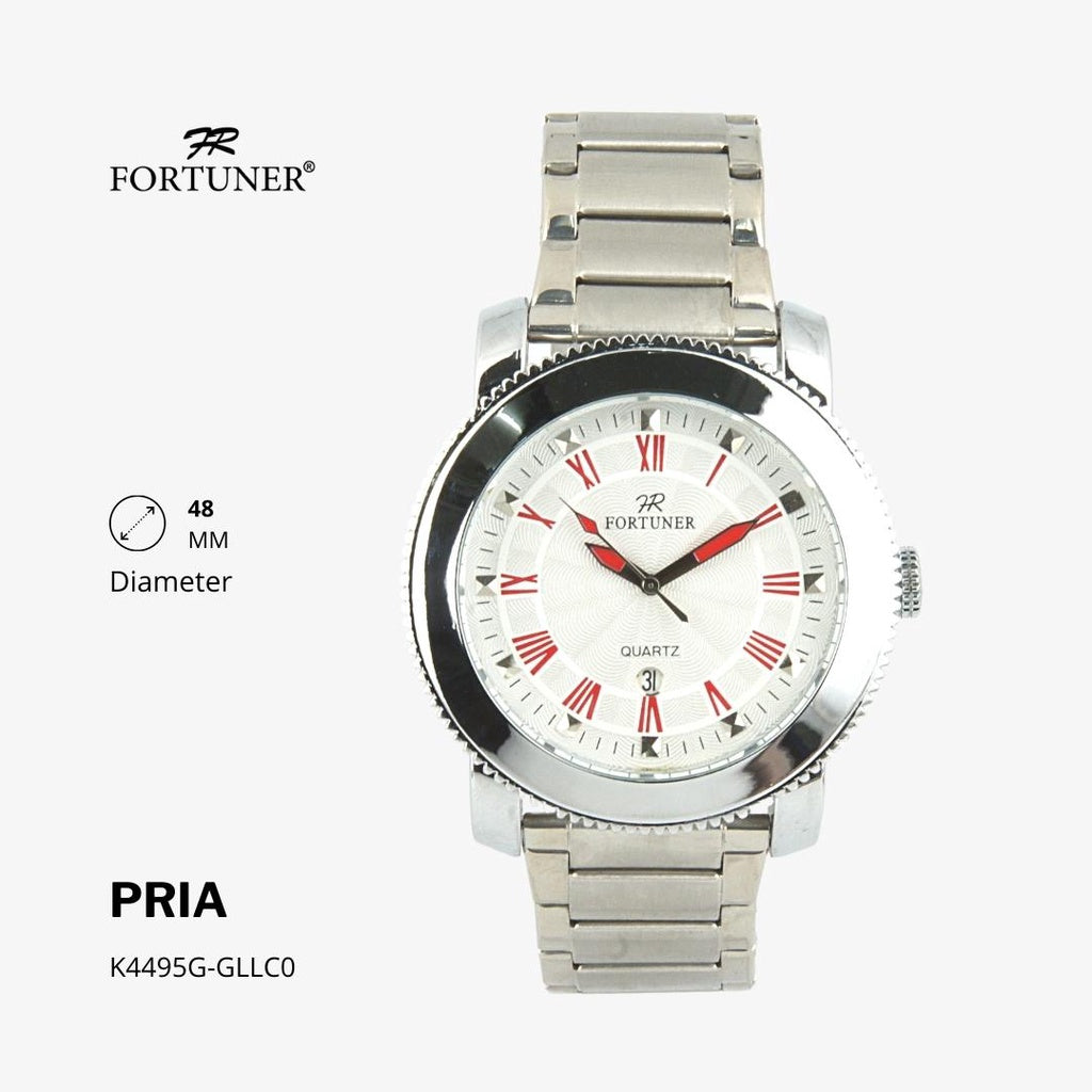 Fortuner Jam Tangan Analog Pria Water Resistant Rantai Haakon