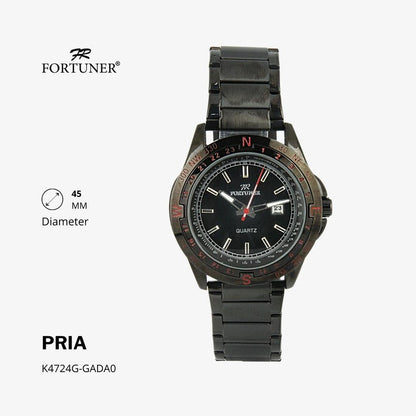 Fortuner Jam Tangan Analog Pria Water Resistant Rantai Hamid