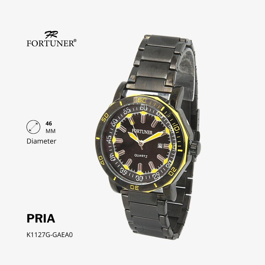 Fortuner Jam Tangan Analog Pria Water Resistant Rantai Hodge