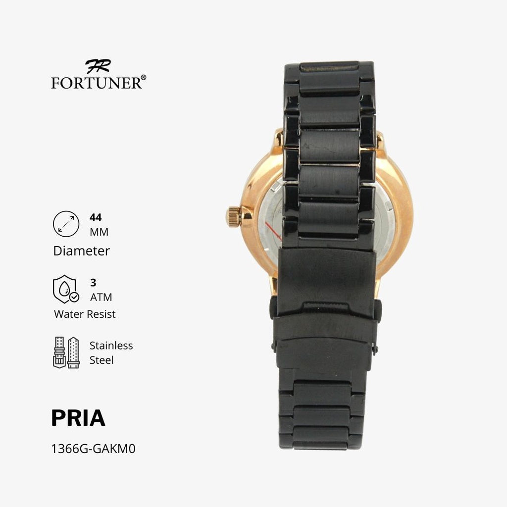 Fortuner Jam Tangan Analog Pria Water Resistant Rantai Hovan