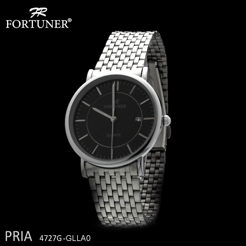 Fortuner Jam Tangan Pria Analog Rantai Arloji Cowok Klasik 4727G Silver