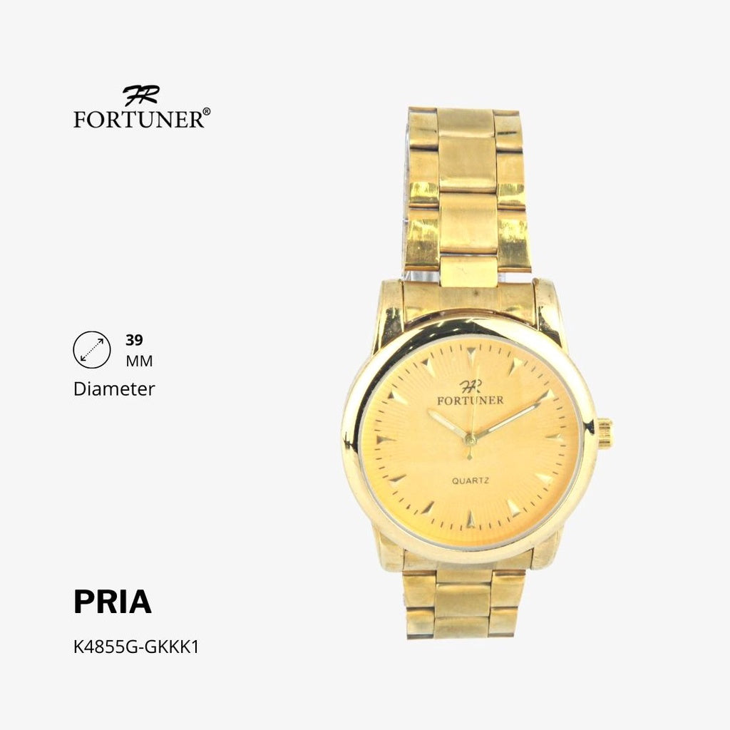 Fortuner Jam Tangan Analog Pria Water Resistant Rantai Halten