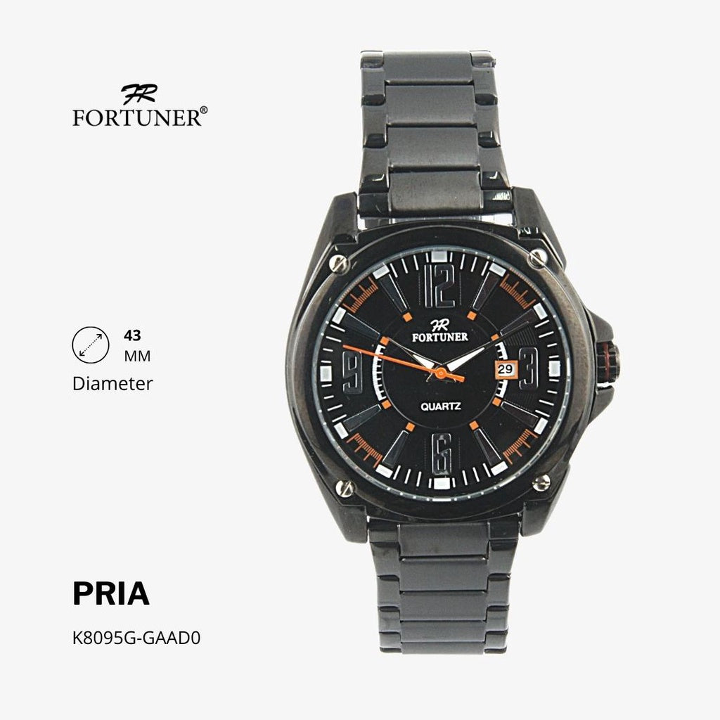 Fortuner Jam Tangan Analog Pria Water Resistant Rantai Huy