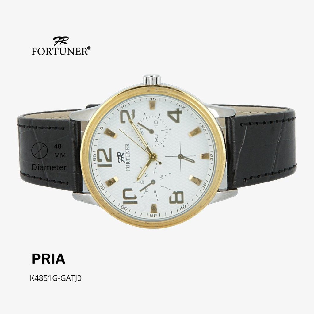 Fortuner Jam Tangan Classic Fashion Pria Water Resist Analog Kulit Haynes