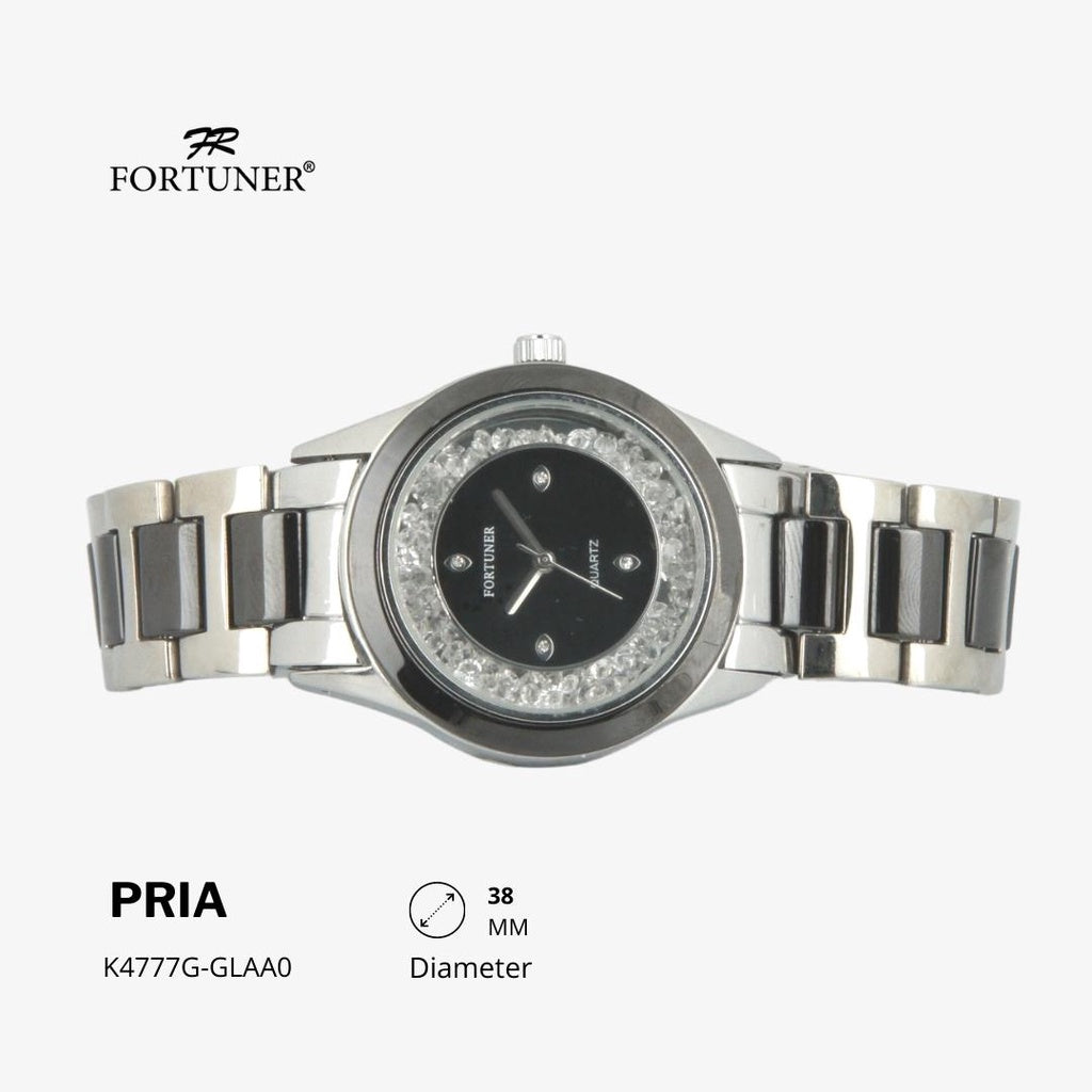 Fortuner Jam Tangan Pria Analog Gold Silver Water Resistant Harrisson