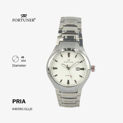 Fortuner Jam Tangan Analog Pria Water Resistant Rantai Thomas