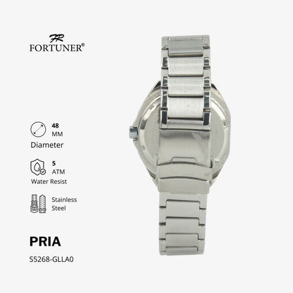 Fortuner Jam Tangan Analog Pria Water Resistant Rantai Hargun