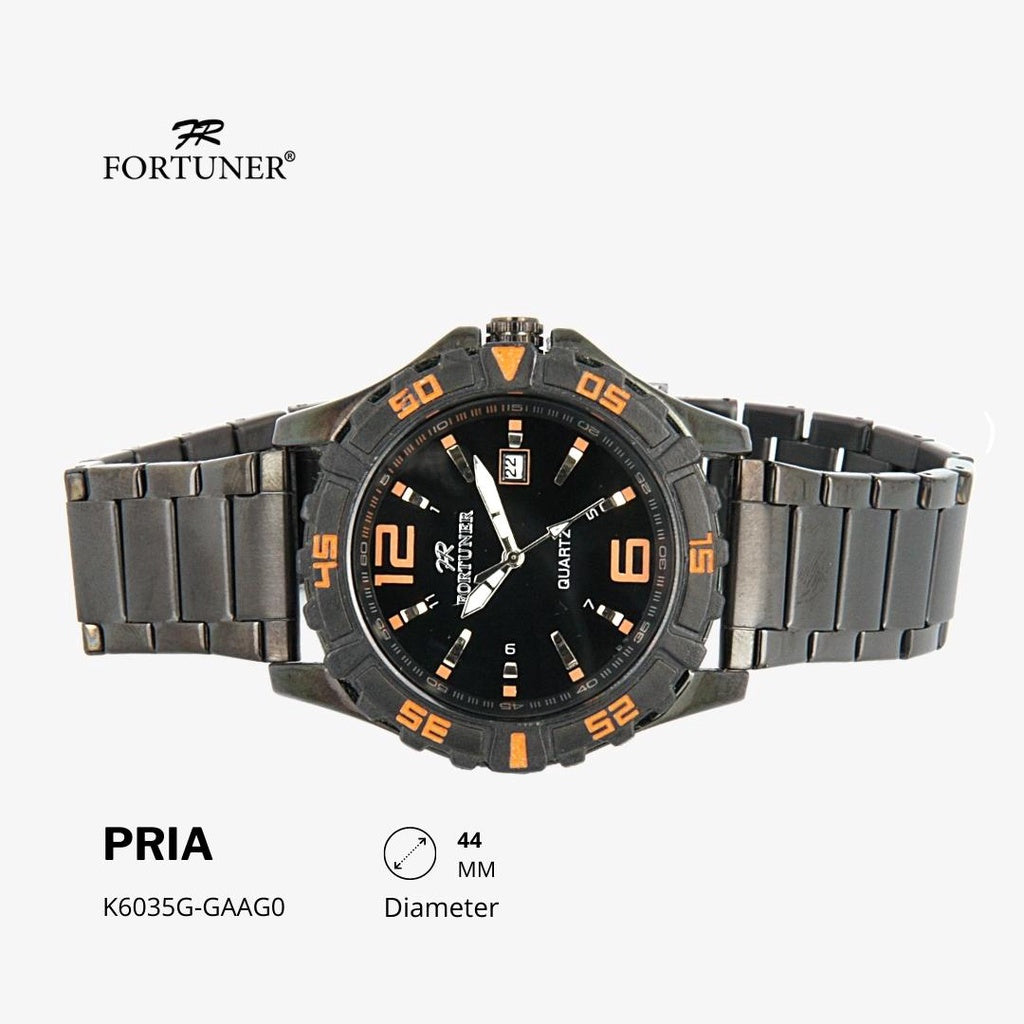 Fortuner Jam Tangan Analog Pria Water Resistant Rantai Hiromi