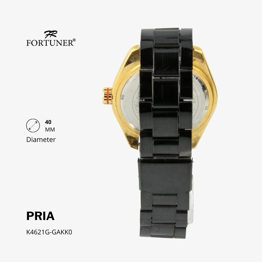 Fortuner Jam Tangan Analog Pria Classic Water Resistant Rantai Hilarion