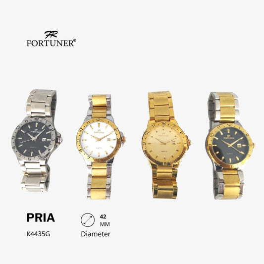 Fortuner Jam Tangan Analog Pria Water Resistant Hewlett