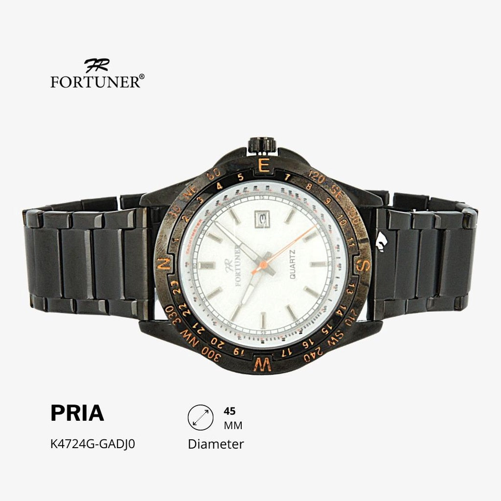 Fortuner Jam Tangan Analog Pria Water Resistant Rantai Hamid