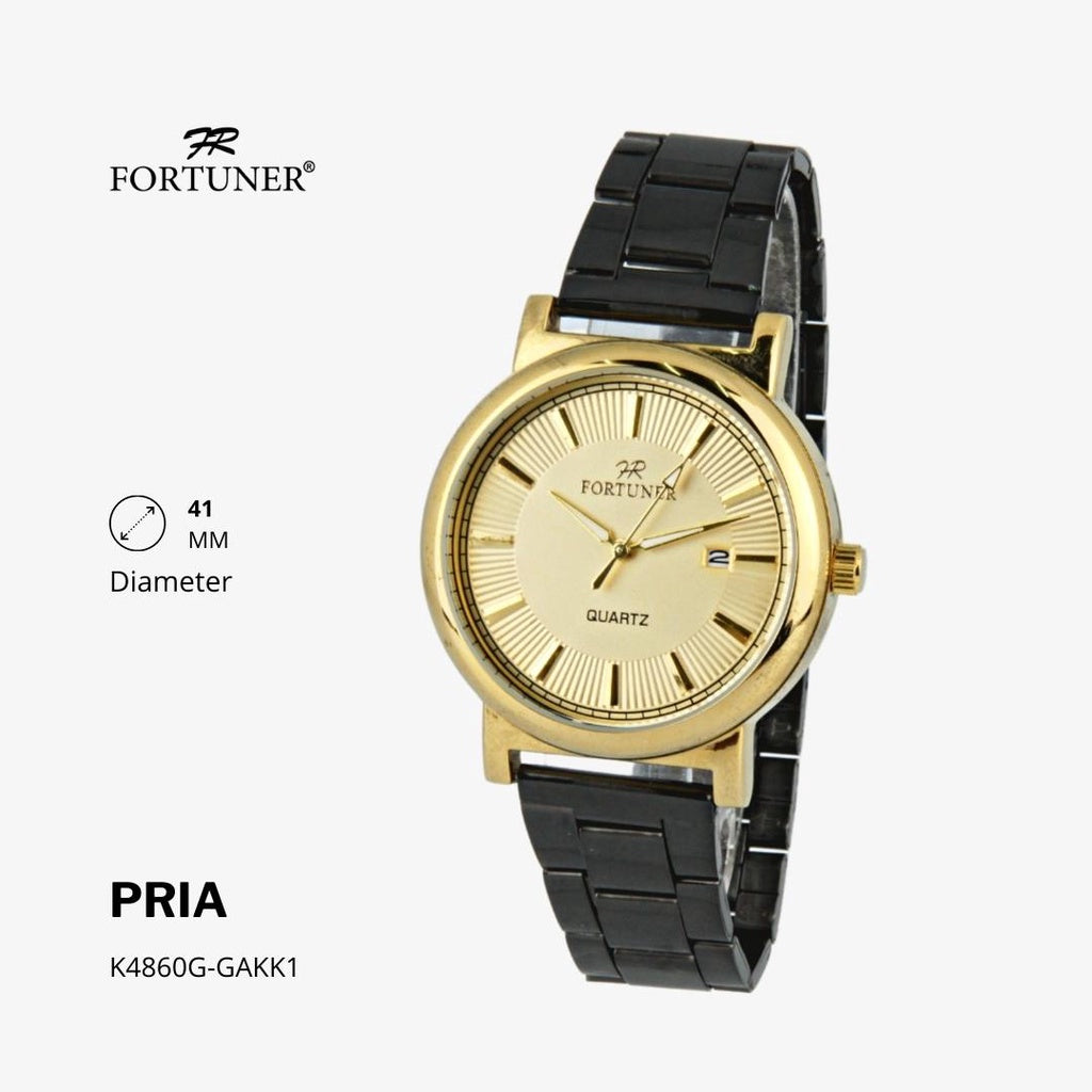 Fortuner Jam Tangan Couple Analog Water Resistant Rantai Delaney