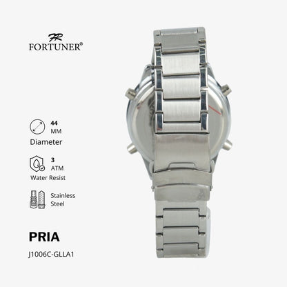 Fortuner Jam Tangan Pria Analog-Digital Water Resist Rantai Timofeo